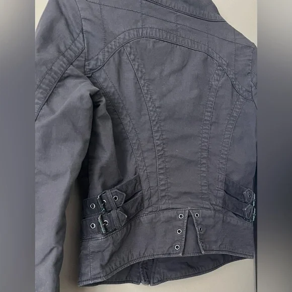 Diesel Grey Moto Jacket Size Small - Picture 8 of 12